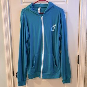 Cat Lady Teal zippered hoodie